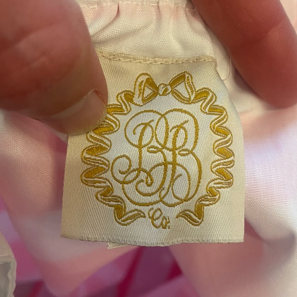 NWT Beaufort Bonnet Company Pink and White Stripe Little Laney’s Top, girls 12 - Picture 3 of 9